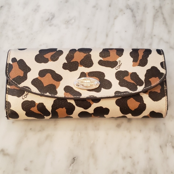 Coach Handbags - Coach Leopard Wallet